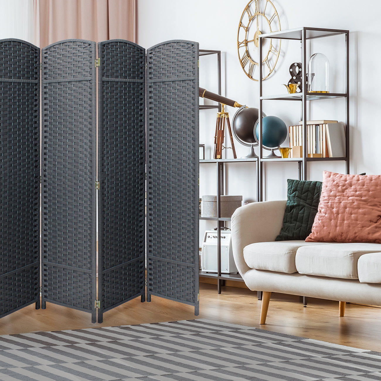 room divider, 8 panels, double hinged, portable room divider, 8 panels, double hinged, portable