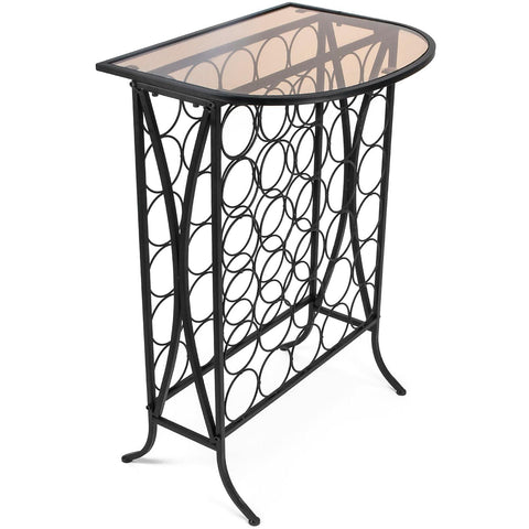30 Bottle Wine Stand (Glass Top)