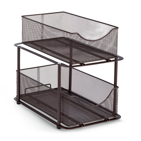 Mesh Sliding Drawers Baskets (2 Tier)