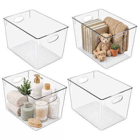 Clear Storage Bins Large
