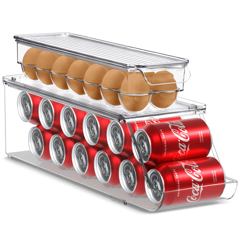 Can Organizer and Egg Holder Set