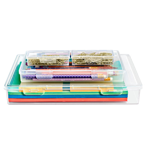 Document & Paper Storage Box Set (4 Pc)