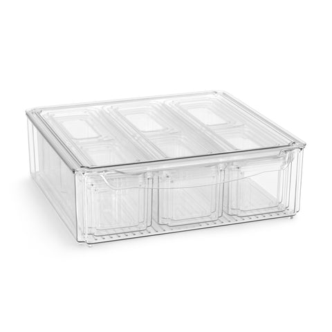 Stackable Storage Bins with Lids (10 Pack)