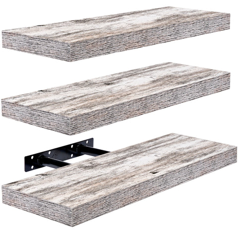 Coastal Rectangle Floating Shelves (3 Pack)