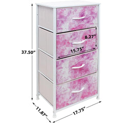 4-Drawer Nightstand (Pastel Colors)