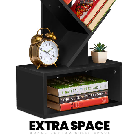 7 Tier Tree Bookshelf with Storage