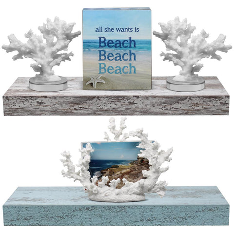 Coastal Floating Shelves (2 Pack)