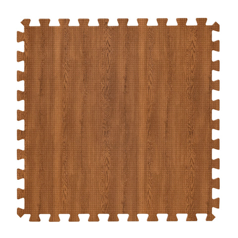 16 Tiles 64 Sq ft Wood Grain Foam Mats