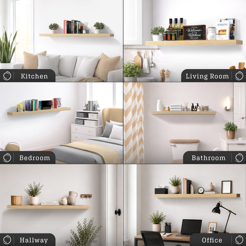 55-Inch Extra Long Floating Shelf (1-Piece)