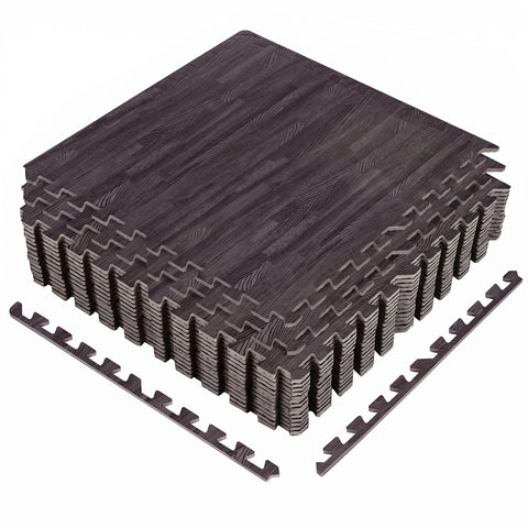 16 Tiles 64 Sq ft Wood Grain Foam Tiles