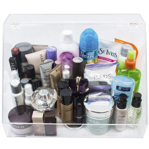 Slanted Lid Cosmetic Display Case