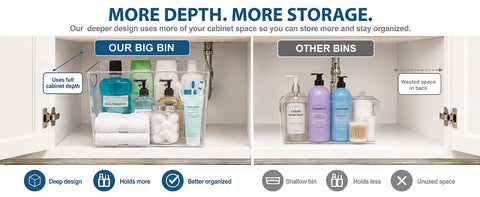 Clear Storage Bins Large