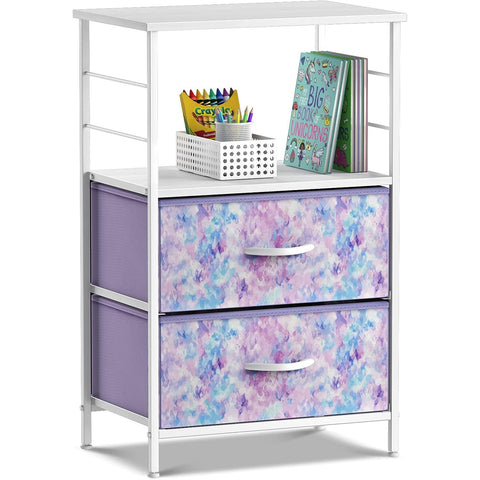 2-Drawer Table Shelf (Pastel Colors)