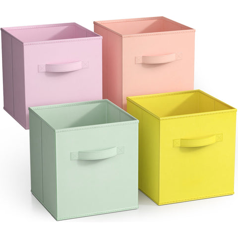 Cube Fabric Storage 11" Bin (4 Pack)