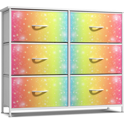 6 Drawer Fabric Dresser