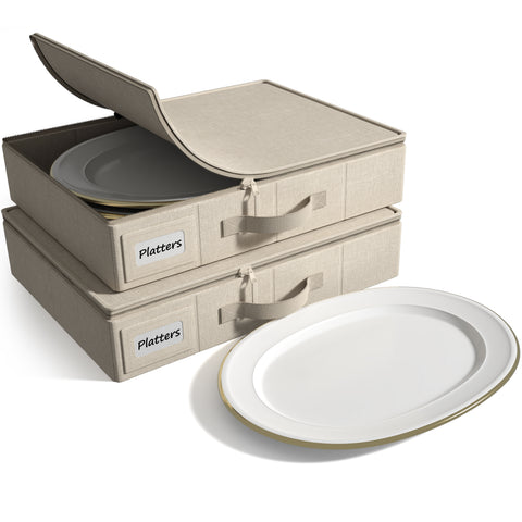 China Storage Platter Plate Container Dinnerware Organizers