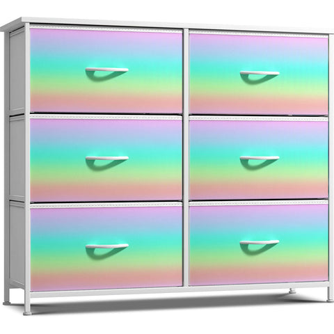 6 Drawer Fabric Dresser