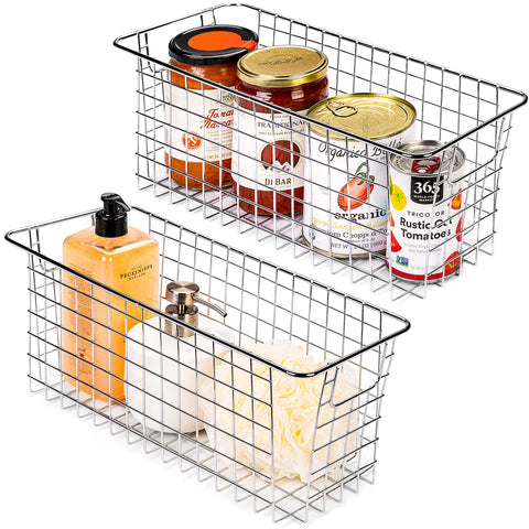 Narrow Wire Basket Bins