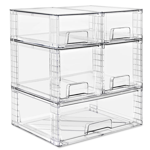 Stackable Pull-Out Drawer Bins