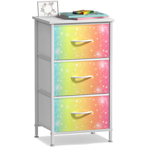 3 Drawer Display Nightstand