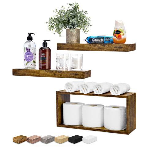 Floating Shelves for Wall (Set of 3)