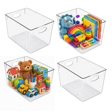Clear Storage Bins Large
