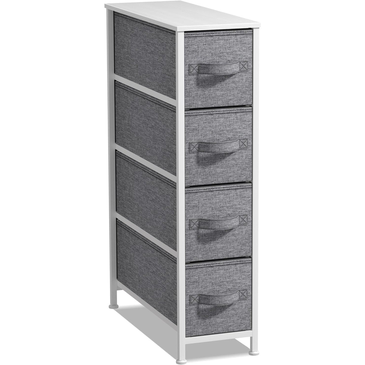 Sorbus Narrow Dresser Tower with 4 Drawers - Vertical Storage for Bedr Sorbus Narrow Dresser Tower with 4 Drawers - Vertical Storage for Bedr