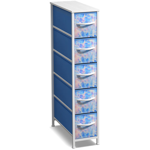 5 Drawer Narrow Storage Tower