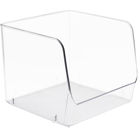 Clear Open Storage Bins (4 Pack)