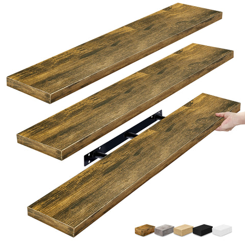 Extra Long Floating Shelves (Set of 3)