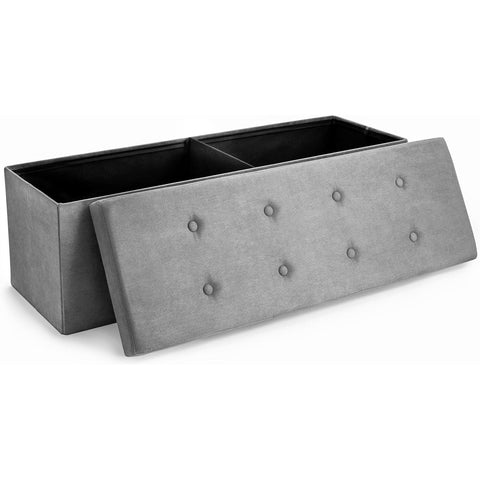 Faux Suede Storage Bench (Large)