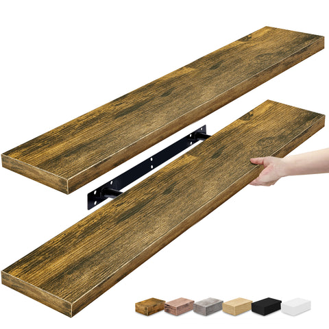 Long Floating Shelves (2 Pack)