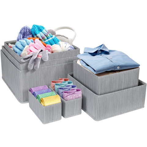 Fabric Basket Bins (7 Pack)