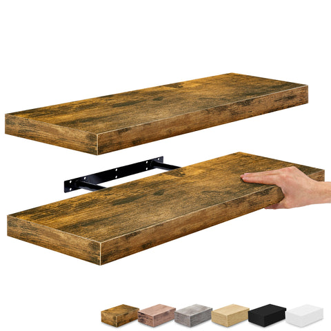 Rectangle Floating Shelves (2 Pack)