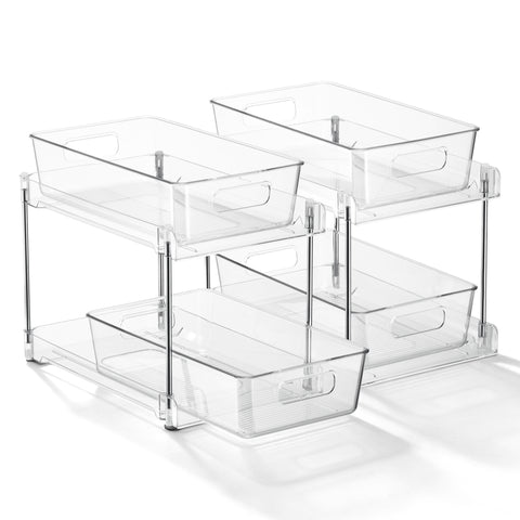 2-Tier Pull-Out Cleaning Organizers