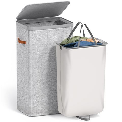 Collapsible Laundry Hamper with Lid - Sorbus Home