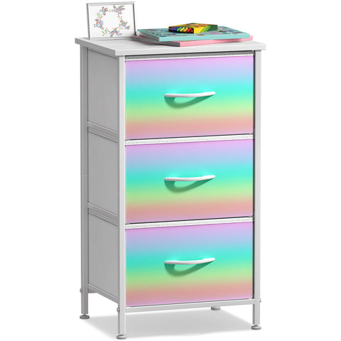 3 Drawer Display Nightstand