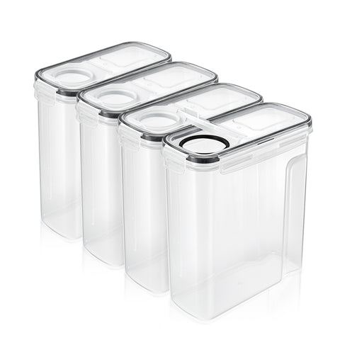 Narrow Airtight Food Storage Dispensers (4 Pack)