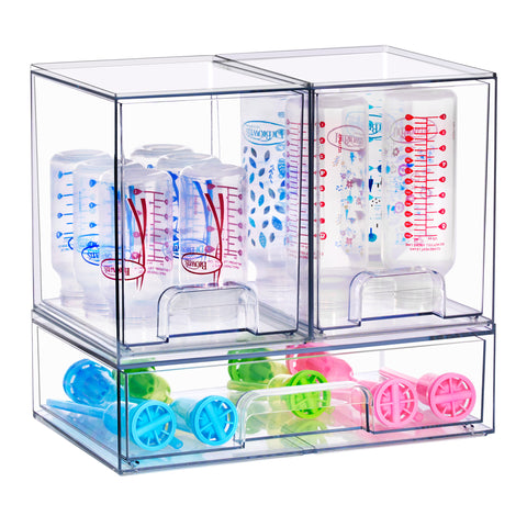 Baby Bottles Storage Drawers Variety Pack