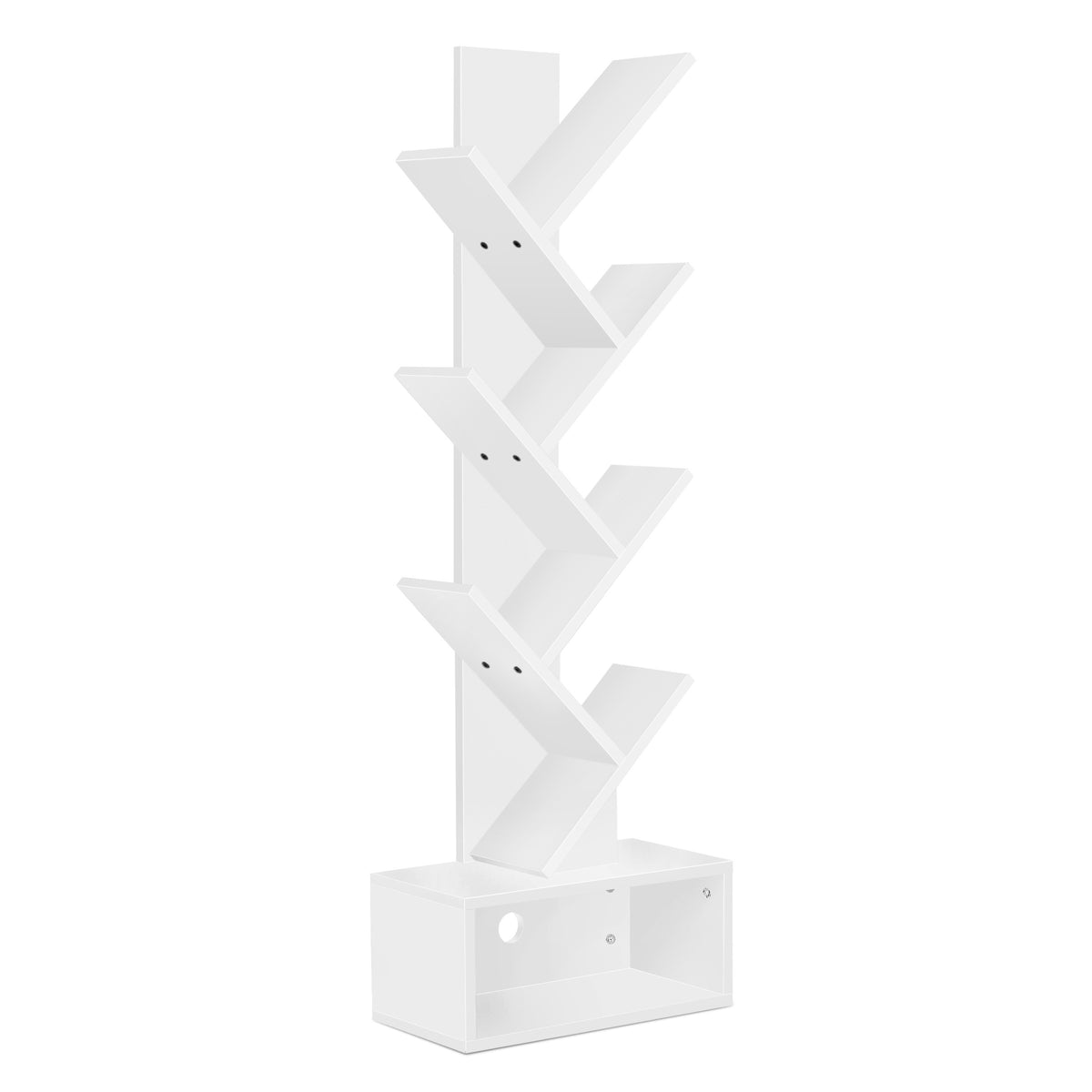 7 Tier Tree Bookshelf with Storage