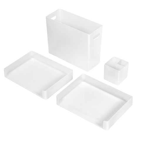 Plastic Desktop Organizer Set