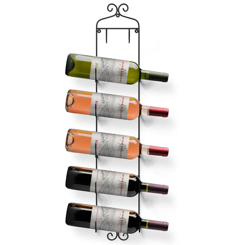 6 Bottle Wall Mounted Wine Rack