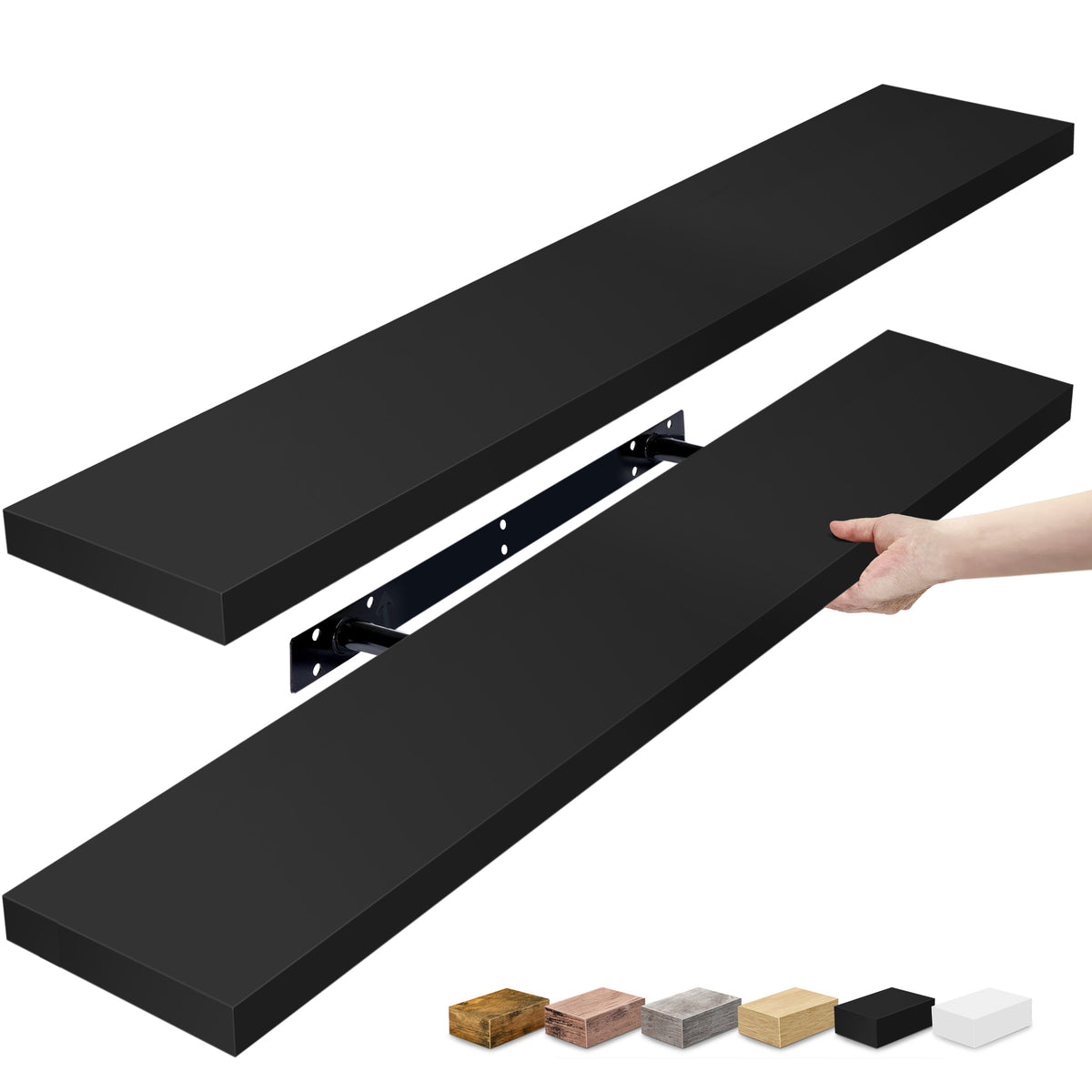 Long Floating Shelves (2 Pack)