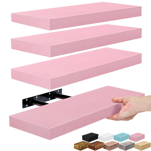 Wall Mounted Bookshelf (4 Pack)