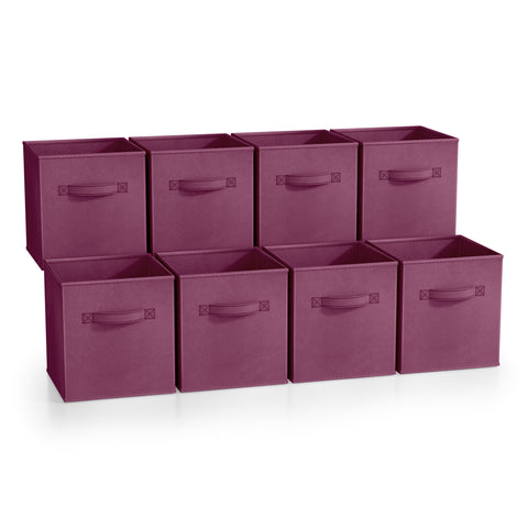 11" Cube Storage Bins (8 Pack Solid)