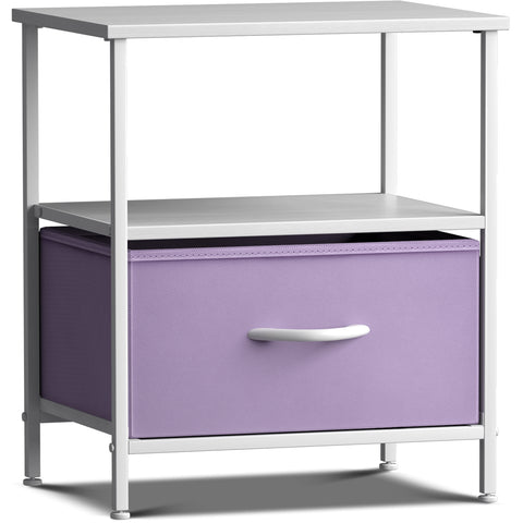 1 Drawer Nightstand Shelf