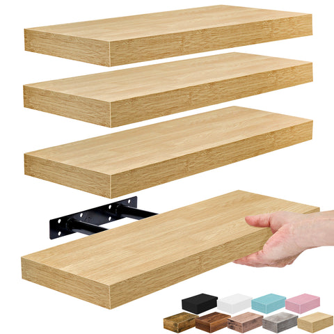 Wall Mounted Bookshelf (4 Pack)