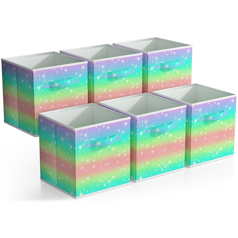 11" Cube Storage Bins (6 Pack)