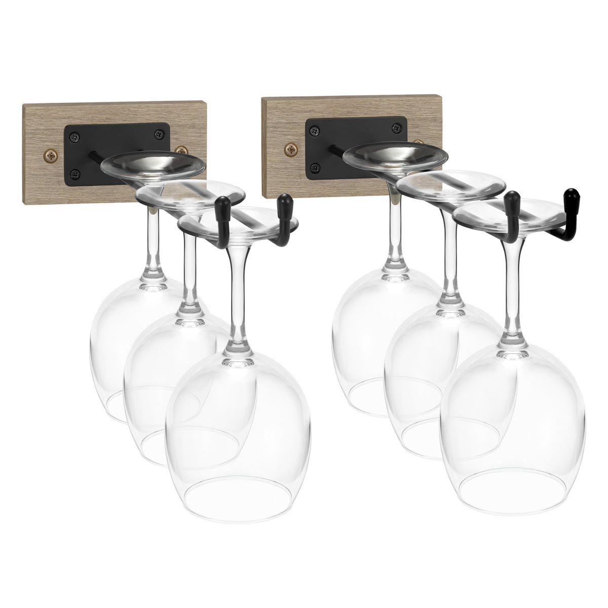 Glass Holder Stemware Rack Set (Set of 2) - Sorbus Home