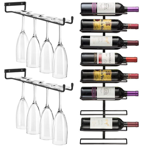 9 Bottle Wall Mounted Wine Rack